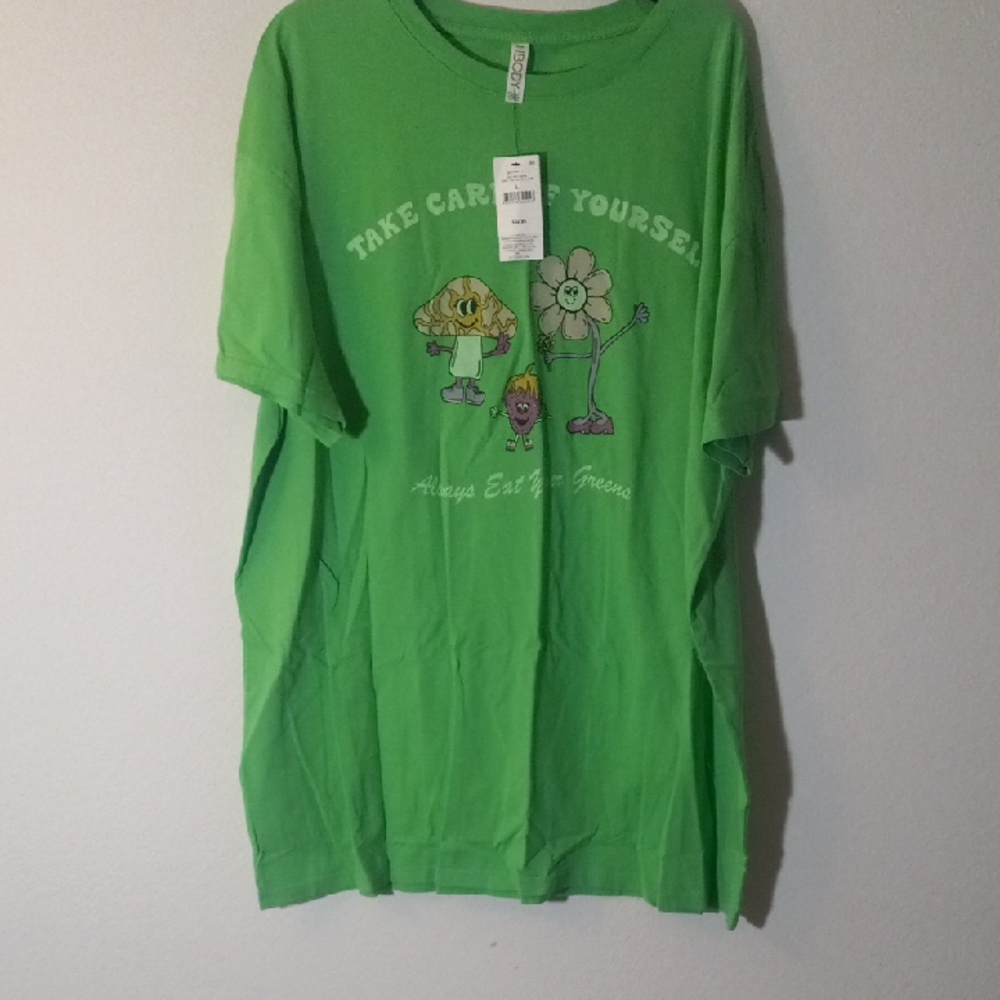 Cotton On Body Green Tee Nightie with Fun Graphic